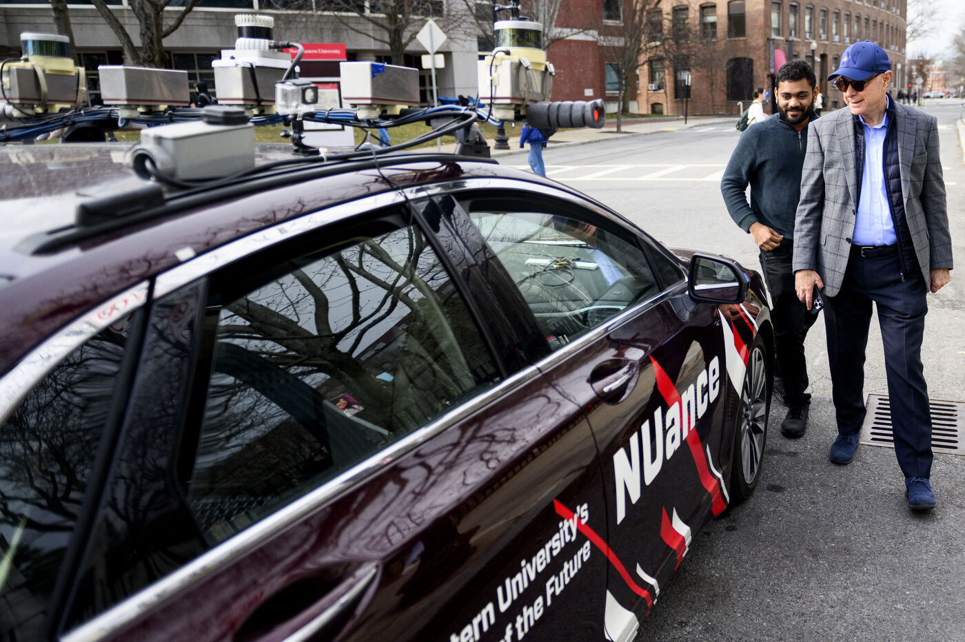 Self-driving car demo at Northeastern University